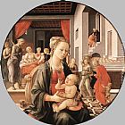 Virgin with the Child and Scenes from the Life of St Anne by Fra Filippo Lippi